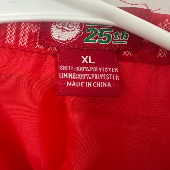 Red Christmas Blazer with Festive Print - Picture 2 of 2